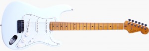 Stratocaster Ash Custom Deluxe AAA Flame Maple - Olympic White - 923-9500-805